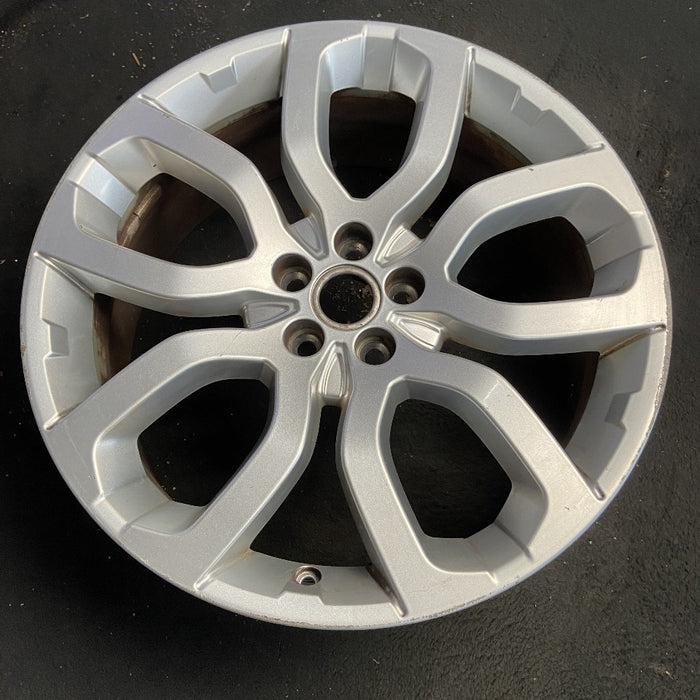 20" EVOQUE 12-16 alloy 20x8 5 spoke U shaped silver Original OEM Wheel Rim