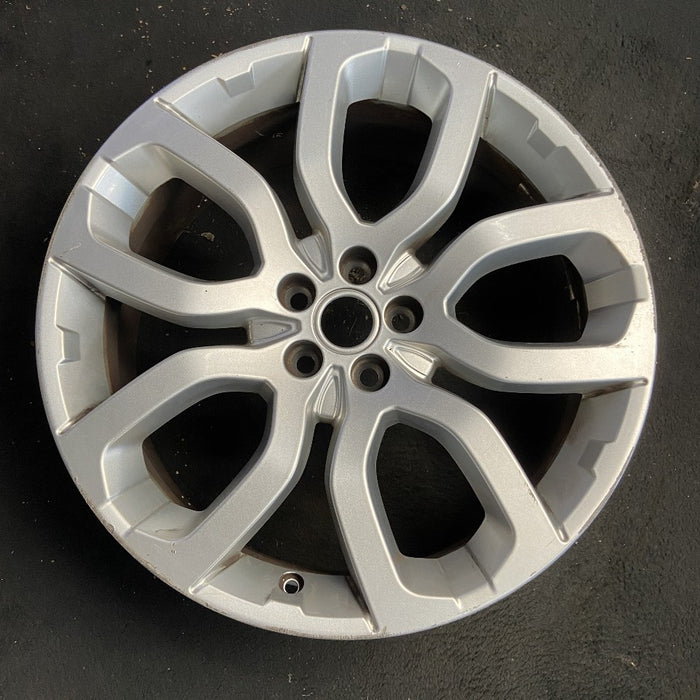 20" EVOQUE 12-16 alloy 20x8 5 spoke U shaped silver Original OEM Wheel Rim