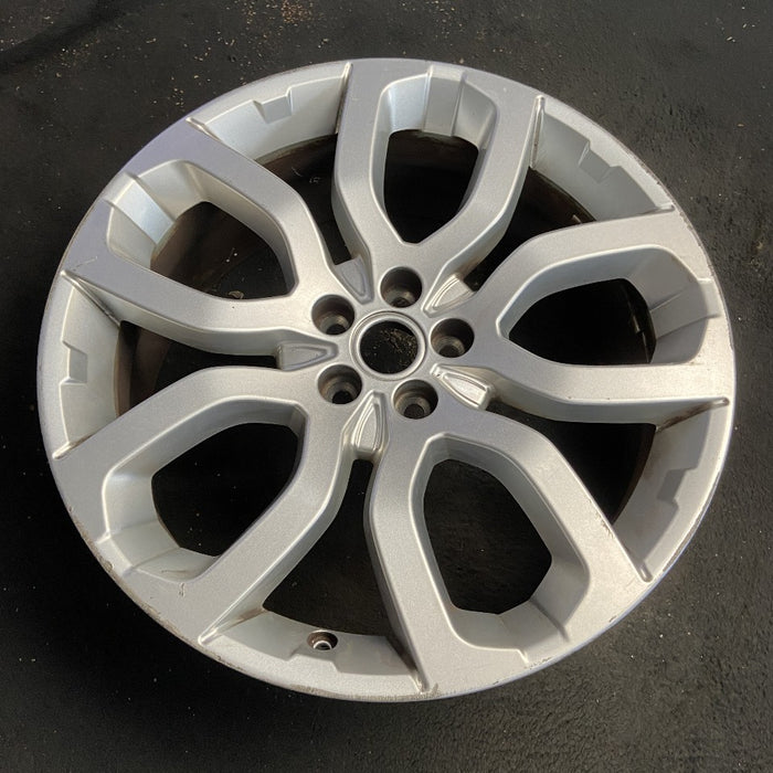 20" EVOQUE 12-16 alloy 20x8 5 spoke U shaped silver Original OEM Wheel Rim