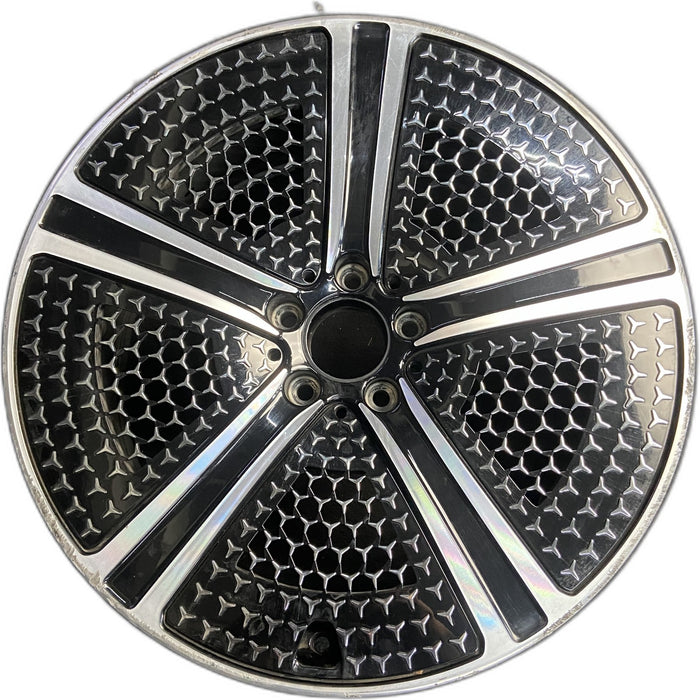 20" EQE-CLASS 23-25 295 Type, 20x9 , w/mesh cut-outs, grooved spoke Original - Front View