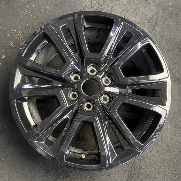 20" FORD F150 PICKUP 24-25 20x8.5 6 spoke split spoke V spoke black Original OEM Wheel Rim