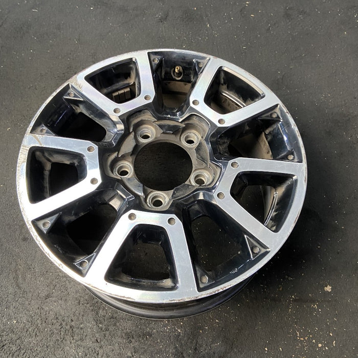 18" TUNDRA 14 18x8 alloy 10 spoke silver black Original OEM Wheel Rim