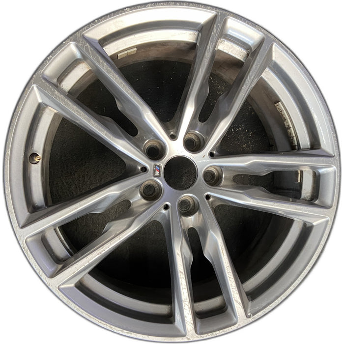 19" BMW X3 21 19x7.5 , , double spoke, gray Original OEM Wheel Rim - Front View