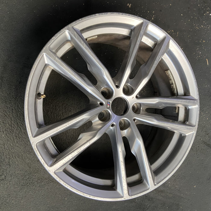 19" BMW X3 21 19x7.5 , , double spoke, gray Original OEM Wheel Rim - View 7