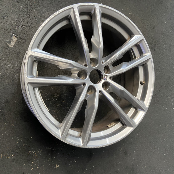 19" BMW X3 21 19x7.5 , , double spoke, gray Original OEM Wheel Rim - View 8