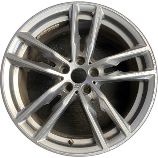 19" BMW X3 21 19x7.5 , , double spoke, gray Original OEM Wheel Rim - Front View