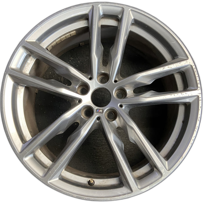 19" BMW X3 21 19x7.5 , , double spoke, gray Original OEM Wheel Rim - Front View