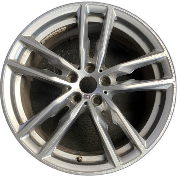 19" BMW X3 21 19x7.5 alloy frt or rear 5 spoke double spoke gray Original OEM Wheel Rim