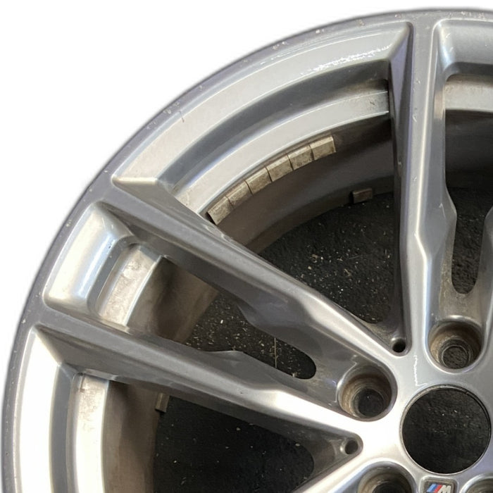 19" BMW X3 21 19x7.5 alloy frt or rear 5 spoke double spoke gray Original OEM Wheel Rim