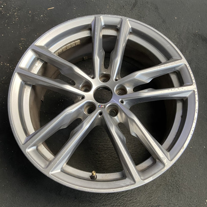 19" BMW X3 21 19x7.5 alloy frt or rear 5 spoke double spoke gray Original OEM Wheel Rim