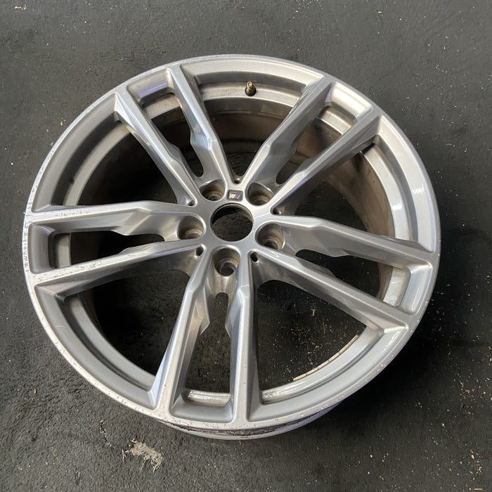 19" BMW X3 21 19x7.5 alloy frt or rear 5 spoke double spoke gray Original OEM Wheel Rim