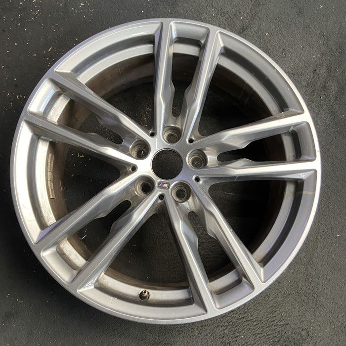 19" BMW X3 21 19x7.5 alloy frt or rear 5 spoke double spoke gray Original OEM Wheel Rim