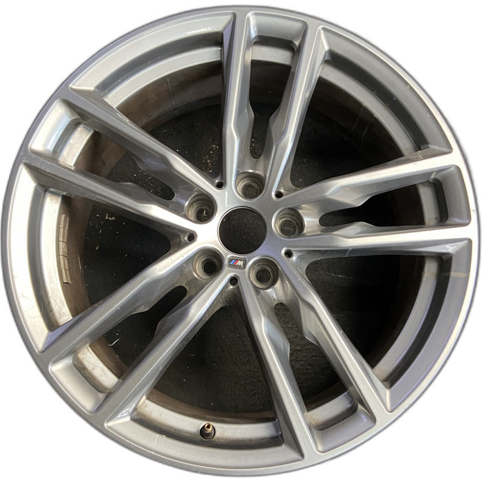 19" BMW X3 21 19x7.5 , , double spoke, gray Original OEM Wheel Rim - Front View