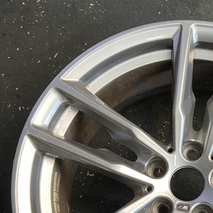 19" BMW X3 21 19x7.5 alloy frt or rear 5 spoke double spoke gray Original OEM Wheel Rim