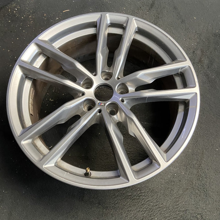 19" BMW X3 21 19x7.5 alloy frt or rear 5 spoke double spoke gray Original OEM Wheel Rim