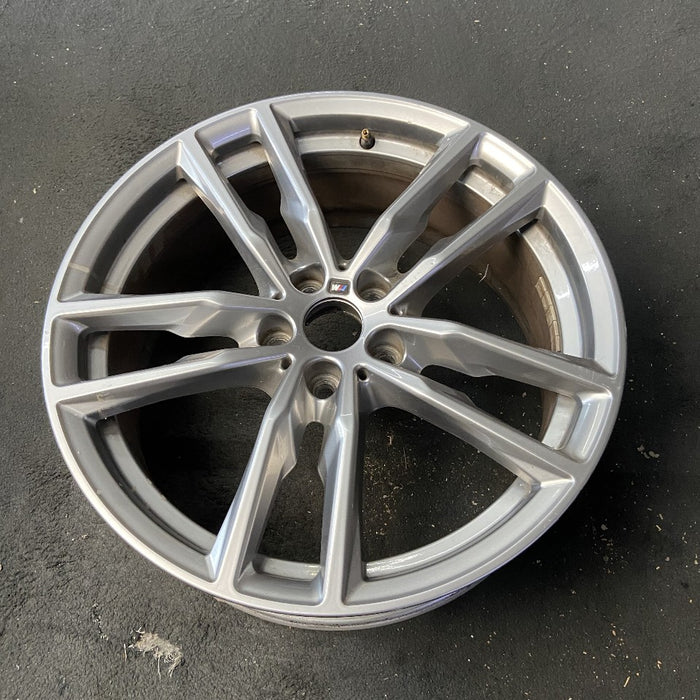 19" BMW X3 21 19x7.5 alloy frt or rear 5 spoke double spoke gray Original OEM Wheel Rim