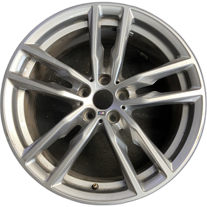 19" BMW X3 21 19x7.5 alloy frt or rear 5 spoke double spoke gray Original OEM Wheel Rim