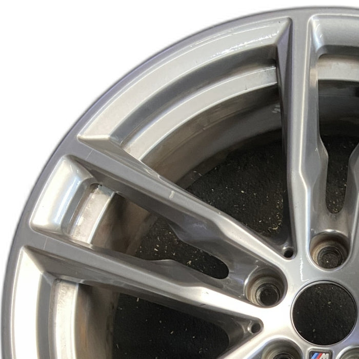 19" BMW X3 21 19x7.5 alloy frt or rear 5 spoke double spoke gray Original OEM Wheel Rim
