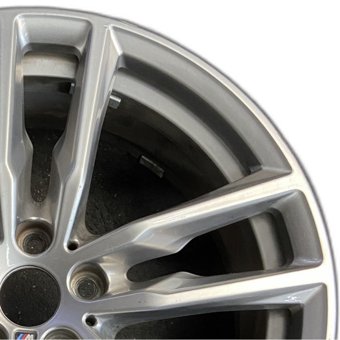 19" BMW X3 21 19x7.5 alloy frt or rear 5 spoke double spoke gray Original OEM Wheel Rim