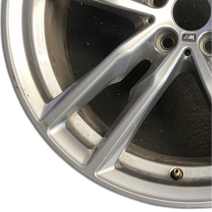 19" BMW X3 21 19x7.5 alloy frt or rear 5 spoke double spoke gray Original OEM Wheel Rim