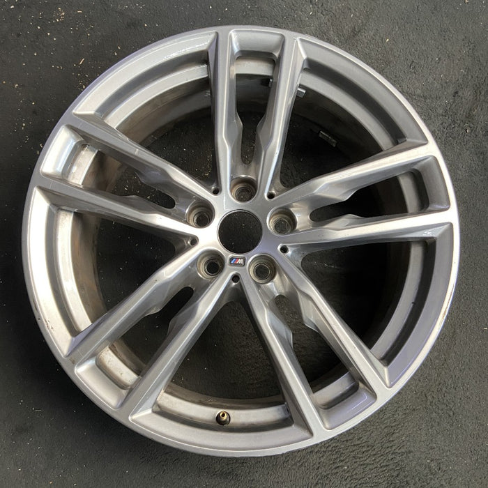 19" BMW X3 21 19x7.5 alloy frt or rear 5 spoke double spoke gray Original OEM Wheel Rim