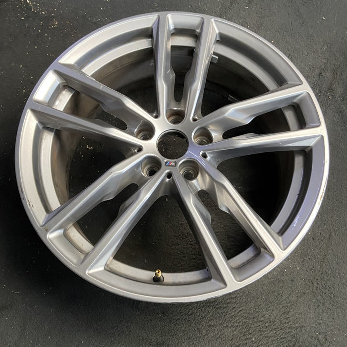 19" BMW X3 21 19x7.5 alloy frt or rear 5 spoke double spoke gray Original OEM Wheel Rim