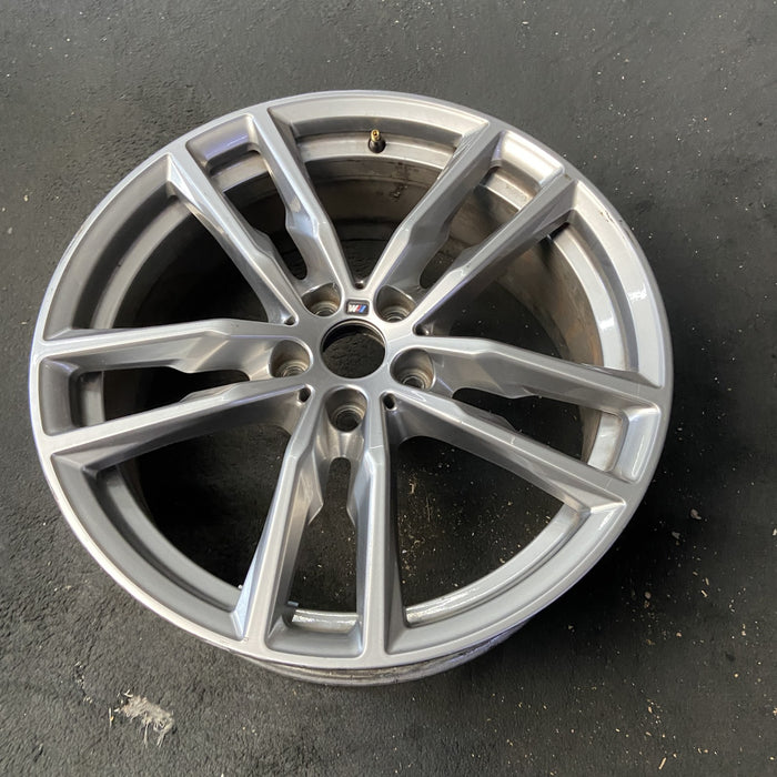 19" BMW X3 21 19x7.5 , , double spoke, gray Original OEM Wheel Rim - View 8