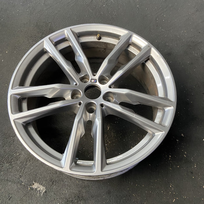 19" BMW X3 21 19x7.5 alloy frt or rear 5 spoke double spoke gray Original OEM Wheel Rim