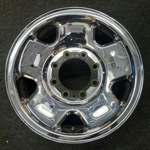 17" FORD F250SD PICKUP 05-07 17x7.5 , 5 spoke, steel, chrome clad Original OEM - Front View