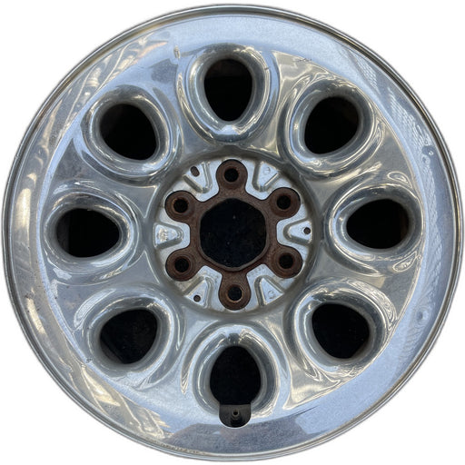 17" AVALANCHE 1500 07-10 17x7.5", steel, 8 hole, chrome Original OEM Wheel Rim - Front View
