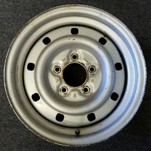 16" EXPEDITION 00 12mm lugs , 16x7, steel, 9 small holes Original OEM Wheel Rim - Front View