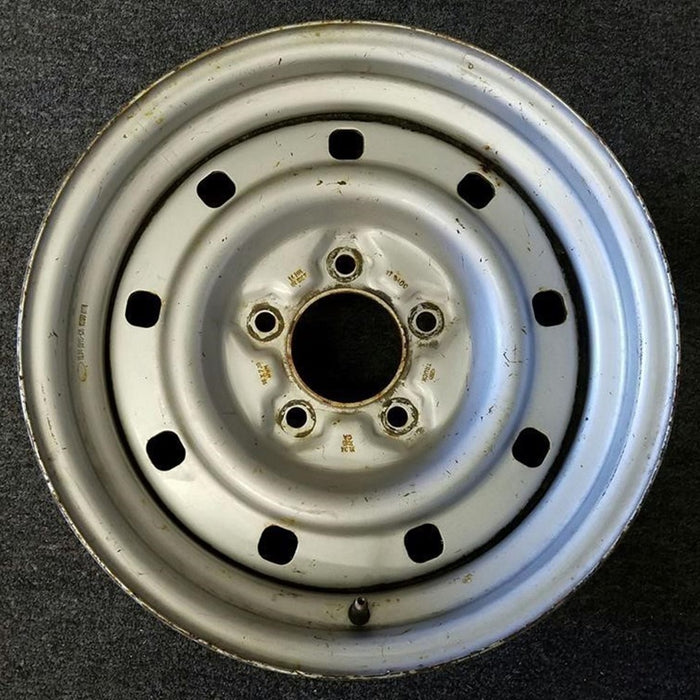 16" EXPEDITION 00 12mm lugs , 16x7, steel, 9 small holes Original OEM Wheel Rim - Front View