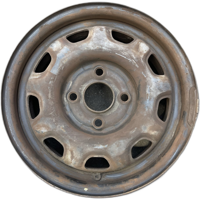 13" CIVIC 88 13x5, steel, Sdn, black Original OEM Wheel Rim - Front View