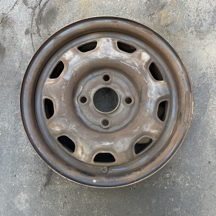 13" CIVIC 88 13x5, steel, Sdn, black Original OEM Wheel Rim - Additional View