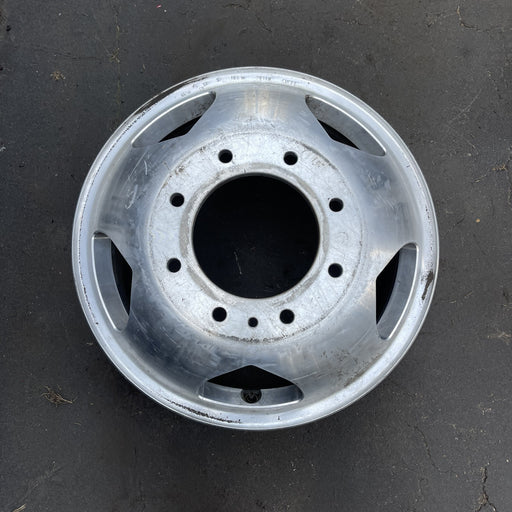 17" SIERRA 3500 PICKUP 11-17 DRW, , forged polished aluminum , rear, outer - Additional View