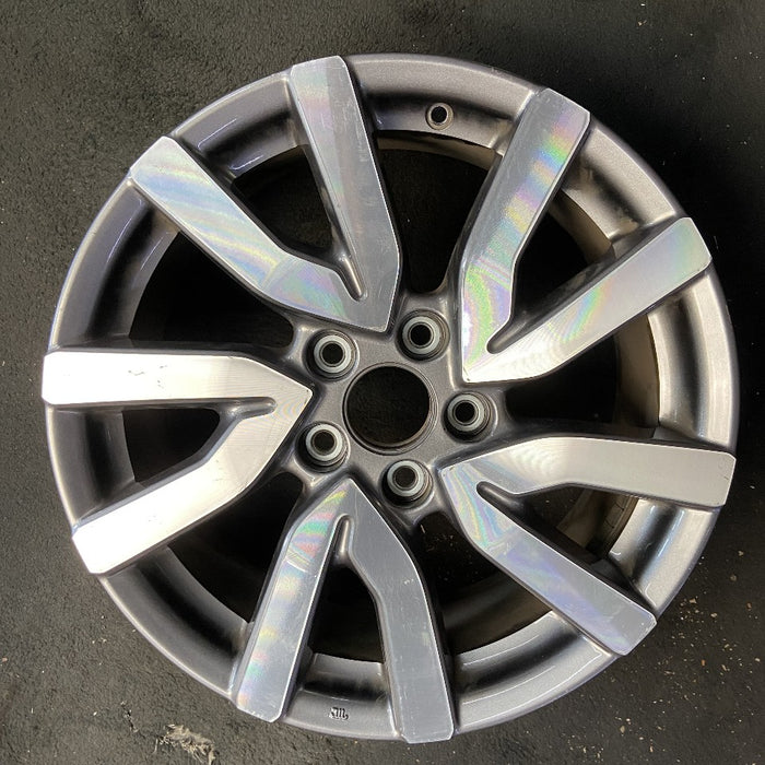 18" PILOT 19 18x8 alloy 5 V spoke factory installed w/machined face Original OEM Wheel Rim