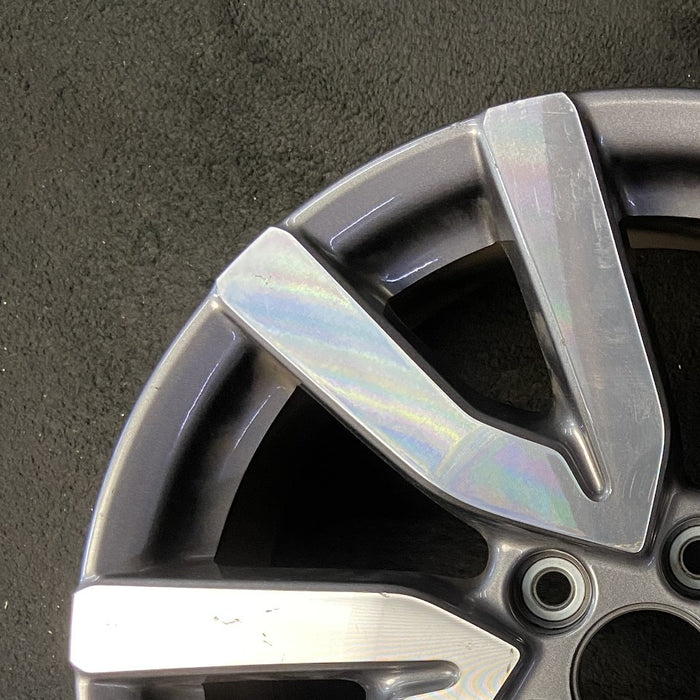 18" PILOT 19 18x8 alloy 5 V spoke factory installed w/machined face Original OEM Wheel Rim