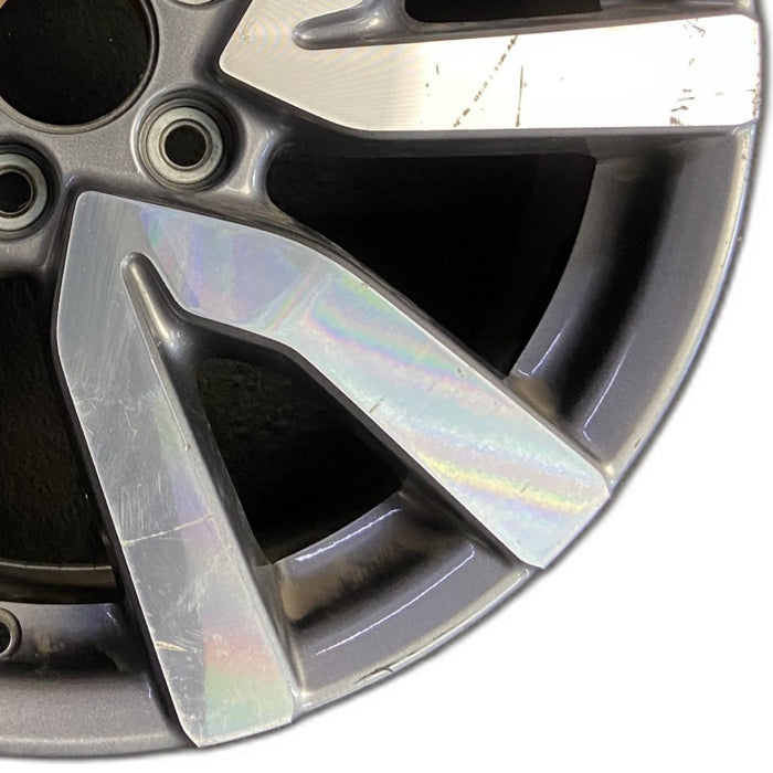 18" PILOT 19 18x8 alloy 5 V spoke factory installed w/machined face Original OEM Wheel Rim