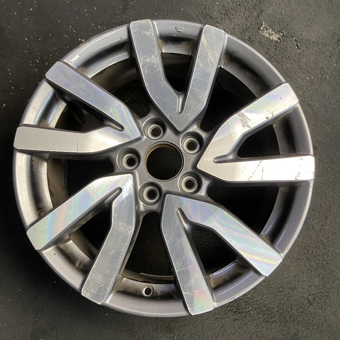 18" PILOT 19 18x8 alloy 5 V spoke factory installed w/machined face Original OEM Wheel Rim
