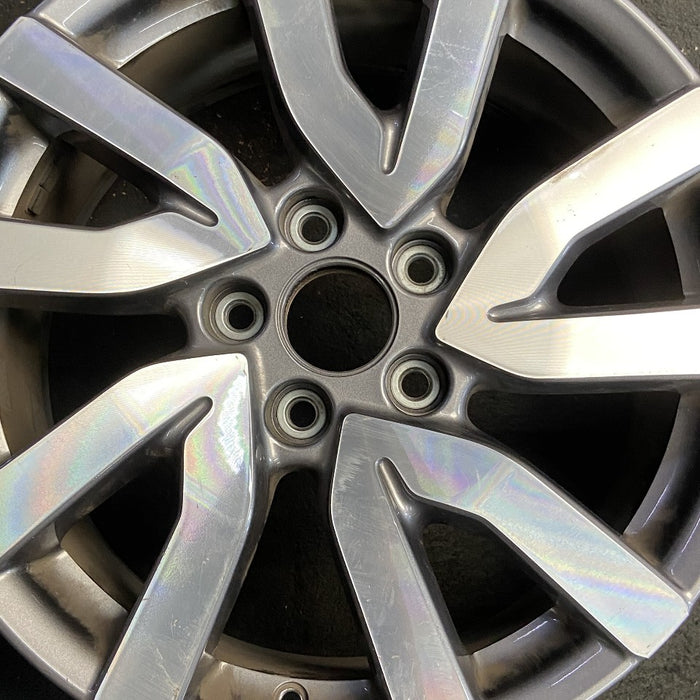 18" PILOT 19 18x8 alloy 5 V spoke factory installed w/machined face Original OEM Wheel Rim