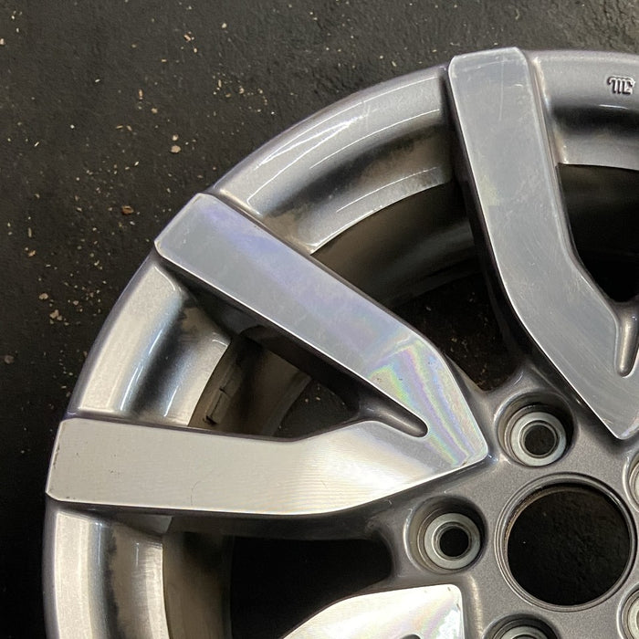 18" PILOT 19 18x8 alloy 5 V spoke factory installed w/machined face Original OEM Wheel Rim