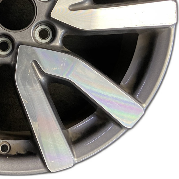 18" PILOT 19 18x8 alloy 5 V spoke factory installed w/machined face Original OEM Wheel Rim