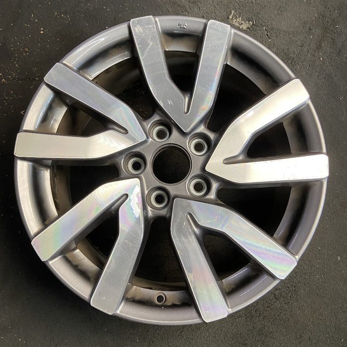 18" PILOT 19 18x8 alloy 5 V spoke factory installed w/machined face Original OEM Wheel Rim