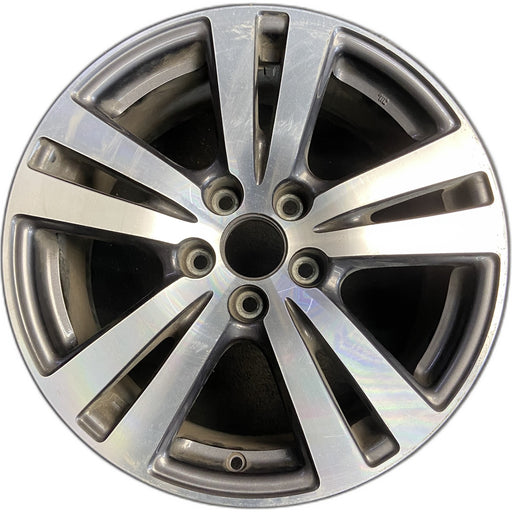 18" PILOT 16-18 18x8 , 5 double spoke , machined face Original OEM Wheel Rim - Front View