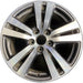 18" PILOT 16-18 18x8 , 5 double spoke , machined face Original OEM Wheel Rim - Front View