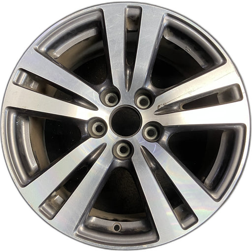 18" PILOT 16-18 18x8 , 5 double spoke , machined face Original OEM Wheel Rim - Front View