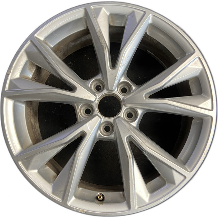 18" AUDI Q3 21-25 18x7 , , V spoke Original OEM Wheel Rim - Front View