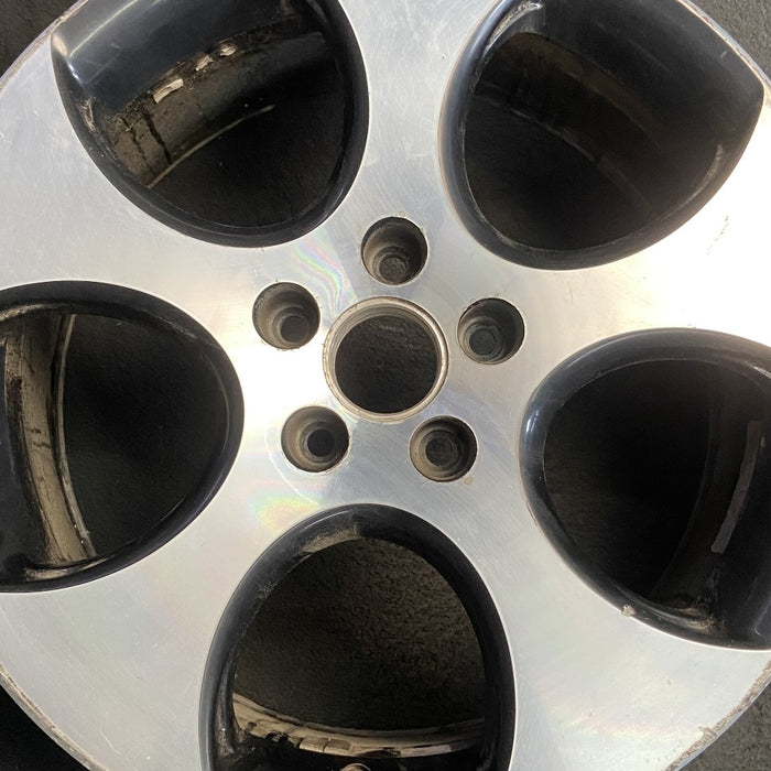 18" GOLF 06 VIN K 8th digit 5x112mm 18x7.5 alloy 5 spoke single Detroit black pockets Original OEM Wheel Rim