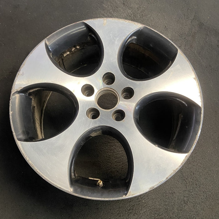 18" GOLF 06 VIN K 8th digit 5x112mm 18x7.5 alloy 5 spoke single Detroit black pockets Original OEM Wheel Rim