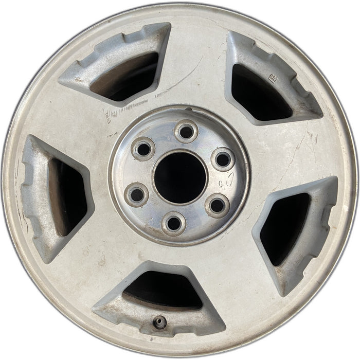 17" SILVERADO 1500 PICKUP 04 17x7.5, Original OEM Wheel Rim - Front View